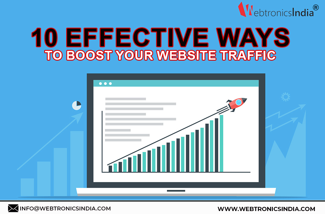 Effective Ways To Boost Your Website Traffic Webtronics India